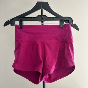 lululemon athletica Magenta Athletic Shorts